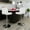 Chrome, variant on BizChair Contemporary White Vinyl Adjustable Height Barstool with Rolled Seat and Chrome Base
