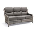 thumbnail image 2 of Unnifurnzi Outdoor Sofas All Weather Wicker Outdoor Couch with 6 Inch Thick Cushions Outdoor Furniture Couch for Porch Poolside Balcony-Gray/Gray, 2 of 7