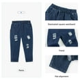 thumbnail image 5 of Synpos Toddler Baby Boy Letter Print Sweatshirt and Jeans Outfits Set, 5 of 7
