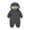 61#Black, variant on Thermal Hooded Coat Winter Outfits Waterproof Fabric Snowsuit Toddler Boys Girls Cute Romper Long Sleeve Hooded Jumpsuit Cute Plush Zipper Clothes