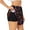 Black, variant on Hirioo Lgbt Rainbow For Pride for Women's Double Layer Athletic Shorts High-Performance Gym Shorts with Inner Pocket, Elastic Waistband-Large