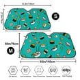 thumbnail image 3 of Haiem Sushi Car Windshield Sun Shade - Blocks UV Rays Sun Visor Protector, Sunshade to Keep Your Vehicle Cool, Universal Fit SUV Van Sedan-Small, 3 of 7