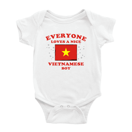 

Everyone Loves a Nice Vietnamese Boy Baby Clothes For Boy Girl (White 3-6 Months)