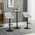 thumbnail image 2 of HOMCOM Tabourets de Bar Hauteur Comptoir Lot de 2, Tabourets de Cuisine Pivotants Réglables, 2 of 10