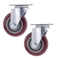 thumbnail image 1 of Ruedas giratorias de 360 grados Sharpla 4 pulgadas goma silenciosas para trabajo pesado con freno, 1 of 8