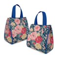 thumbnail image 2 of Pioneer Flower Floral Print Pattern Insulated Lunch Bag for Women & Adults,Large Portable Soft Cooler Lunch Bag,Thermal Food Storage Tote with Pearl Cotton,8.66L,8.75x5.75x9.5 Inch, 2 of 6