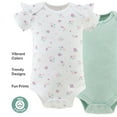 thumbnail image 3 of The Peanutshell Cherry Blossom Baby Set Baby Bodysuit for Newborns, 4-Pack, 3 of 7