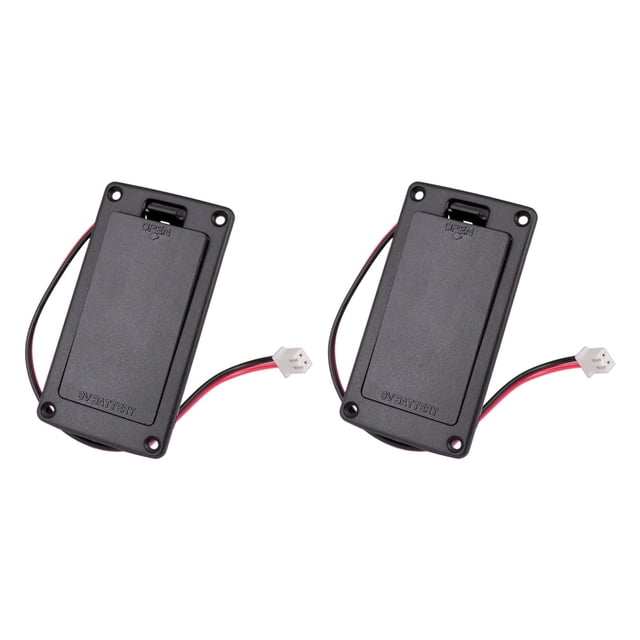 2x 9V Tapa de La Caja de La Compartimiento de La Caja para Los cesorios s de Bajo de Guitarra Sunnimix soporte de caja bass 9v