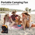 thumbnail image 4 of Ventilador de camping WESTTREE de 20000 mAh, funciona con pilas y luz, 4 of 7