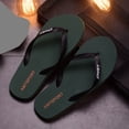 thumbnail image 4 of Mens Black Flip Flops Lightweight EVA Thong Sandals Non-Slip Beach Shoes Outdoor Summer Sandals for Men,Size 8, 4 of 7