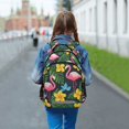 thumbnail image 6 of FORMRS Kids School Backpack Elementary Student Unisex Travel Bookbag with Reflective Stripes, Flamingo Floral Pattern, 6 of 7
