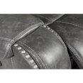thumbnail image 4 of Achern Gray Leather-Air Nailhead Swivel Glider Recliner, 4 of 5