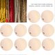 thumbnail image 4 of 5 Pack Wooden Beads Natural Round Loose Rustic Country DIY Hand Made Jewelry Making Materials(Natural Color 14mm60pcs), 4 of 4