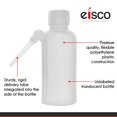 thumbnail image 5 of Frasco lavador EISCO de 250 ml - Polietileno - Translúcido irrompible - Tapón de rosca con pico hacia abajo para dispensar líquidos de laboratorio, 5 of 5