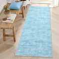 thumbnail image 2 of Hasoo 2'5" x 8' Runner Rug Solid Washable Rugs Runners for Hallways Non Slip Kitchen Mat with Rubber Backing Indoor Light Blue Rug, 2 of 6