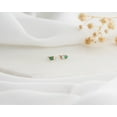 thumbnail image 4 of Emerald-CZ Push in flat back Labret Stud, Tiny Emerald Stud, Two Stone Earrings, Tragus Stud, Nap earring, Helix Stud Cartilage Stud, 4 of 7