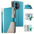 thumbnail image 4 of Funda cartera GANGXUN para Honor 400 5G , cuero PU con tarjetero, cremallera, correa de mano, soporte y protección 1326°, 4 of 6