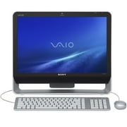 Angle View: Sony VAIO 20.1" All-In-One Computer, Intel Pentium Dual-core E5200, 4GB RAM, 500GB HD, DVD Writer, Windows Vista Home Premium, Black, JS230J/B