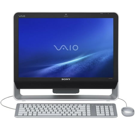 Sony VAIO 20.1" All-In-One Computer, Intel Pentium Dual-core E5200, 4GB RAM, 500GB HD, DVD Writer, Windows Vista Home Premium, Black, JS230J/B