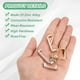 thumbnail image 2 of Uxcell 4-Pack de Hebillas de Conector D-Ring, 24mm x 6mm Aleación de Hebillas de Puente de Ángulo Derecho para Bolsa/Cartera/Artesanía DIY[Tono Plateado], 2 of 6