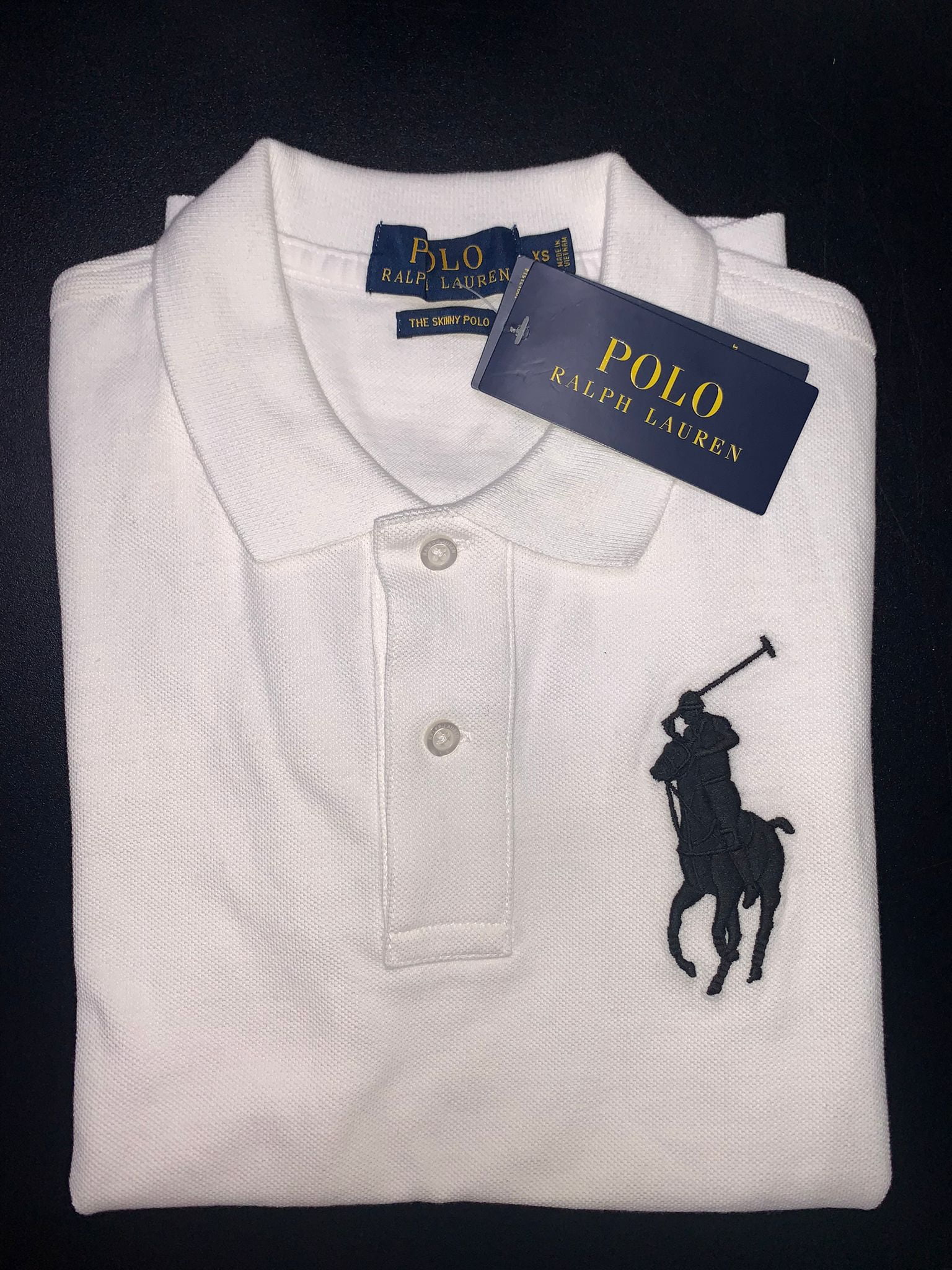 Polo Ralph Lauren BLUE Classic Fit France Polo Shirt, US 2X-Large