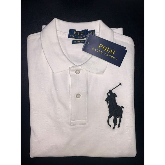 Polo Ralph Lauren WHITE Boy's The Skinny Polo S/S T-Shirt, US X-Small