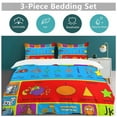 thumbnail image 2 of TEMU Colorful Kids Learning Chart Bedding Set Couple Bedclothes Pillowcase Customized Home Textiles Bed Set for Bedroom Decoration, 2 of 6