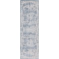 thumbnail image 2 of Rugs.com Derbyshire Collection Rug – 8 Ft Runner Blue Medium Rug Perfect For Hallways, Entryways, 2 of 9