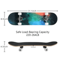 thumbnail image 5 of eVita 31 Inch Complete Skateboard with PU Wheels, Wood 7 Layer Canadian Maple Trick Board for Boys Girls Youth Teens Gift for Beginners, 5 of 8