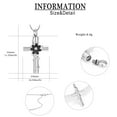 thumbnail image 2 of Stainless Steel Cross Urn Pendant Sunflower Necklace for Cremation Ashes Urn Necklace Lockets for Ashes, 2 of 7