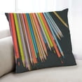 thumbnail image 1 of Ahgly Company Games Colored Pencils Indoor Throw Pillow, 18 inch by 18 inch, 1 of 6