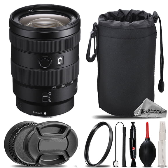 Sony E 16-55mm f/2.8 G Lens   UV Filter    Hood   Lens Pouch- Basic Kit (International Version)
