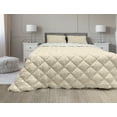 thumbnail image 1 of Beige Comforter & Sham Bedding Set, Abstract Floral Pattern with Leaves Swirls Spirals Pattern Ornamental Botany Theme, 3 pcs Duvet Set Microfiber Filling Quilt, 5 Sizes, Redwood Beige, by Ambesonne, 1 of 4
