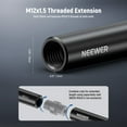 thumbnail image 3 of Neewer Aluminum Alloy Extendable 15mm Extension Rods (4"/10cm Long, 2 Pack) for 15mm LWS Rod Rail System Shoulder Rig Video Rig Baseplate, SR021, 3 of 6