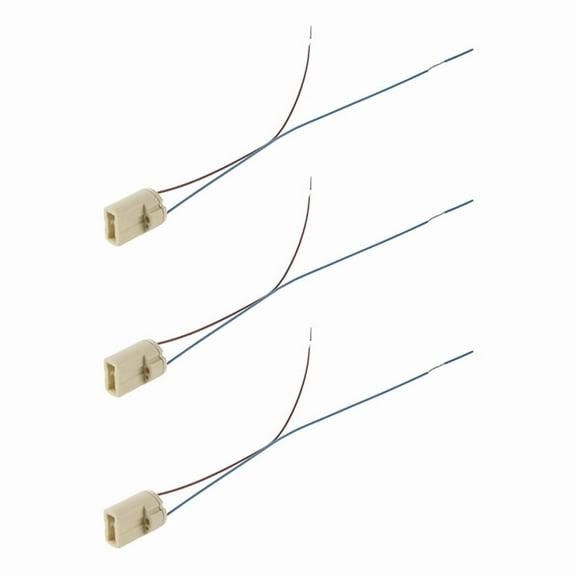 3X Socket Ceramic Light Holder 2A 250V,3 x socket,white