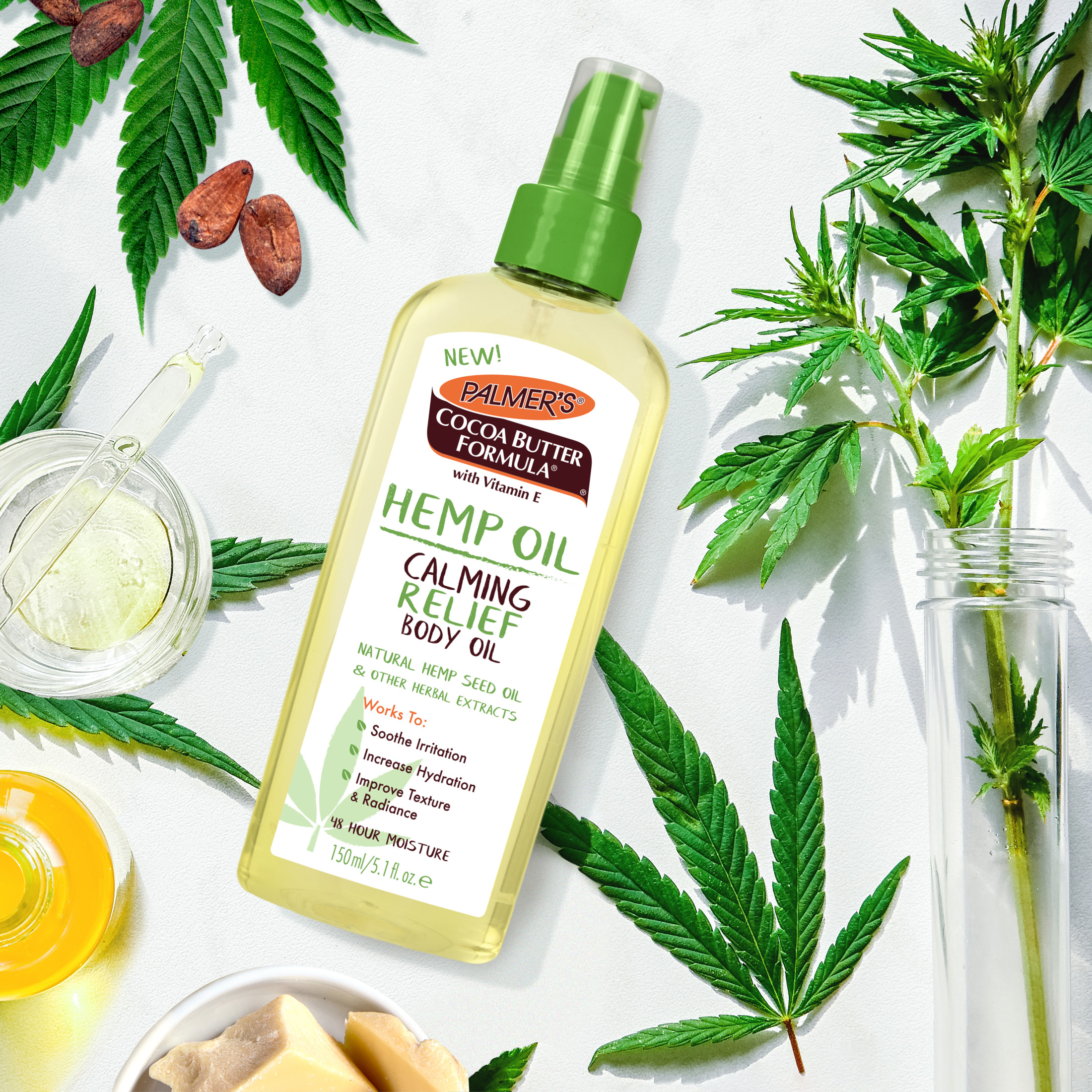 Palmer's Cocoa Butter Formula Hemp Oil Calming Relief Body Oil, 5.1 fl. oz.