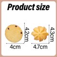 thumbnail image 4 of 6 uds cortador de galletas de simulación adhesivo para refrigerador creativo lindo adhesivo para refrigerador etiqueta para mensaje, 4 of 5