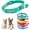 Flower Green, variant on XXS Dog Collar with Bell,(1/2-Pack ) Flower Love Cat Collars with Bells Girl Cute Fancy Puppy Collars with Bells for XXS XS Tiny Little Kitten Pet Female Dogs,Neck 7-12 Inch