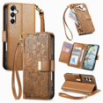 thumbnail image 1 of Flip Case for FOXDOCK Samsung Galaxy A16 Wallet Function Floral Embossed Gift Choice Full Protection Kickstand Viewing, 1 of 6