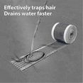 thumbnail image 4 of Disposable Hair Catcher Shower Drain Mesh Stickers, Diy Shower Drain Cover Hair Catcher For Linear - Shun, 4 of 5