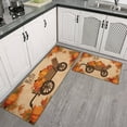 thumbnail image 3 of 2 Pieces Of Kitchen Rugs and Mats Non Skid Washable Fall (120) Kitchen Mat,Floor Cushion Waterproof Rug,Rubber Backed Area Rugs for Laundry 47*17+30*17, 3 of 7