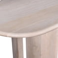 thumbnail image 4 of Bennett 61 in. White Wood Console Table with Modern Design and Natural Finish, 4 of 6