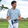 thumbnail image 3 of Balery Corgi Dog Camisa Polo de Hombre con Estampado, de Manga Corta y Tejido Medio, Camisa Tipo Golf Polo-3X-Large, 3 of 6