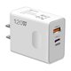 thumbnail image 2 of Cargador de carga rápida móvil de 120W, compatible con Type-c PD+USB, cabeza de carga de varios puertos, estándar de EE. UU., 2 of 6