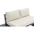 thumbnail image 6 of Meridian Furniture Maldives Cream Water Resisting Outdoor Modular Sectional, 6 of 15