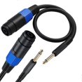 thumbnail image 5 of Cable de audio con conector Speakon hembra a conector macho de 1/4", conector Speakon a cable de interconexión de altavoz Ts de 6,35 mm, 5 of 5