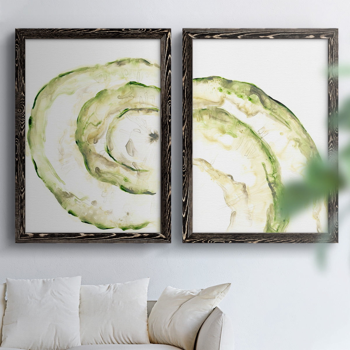 Lichen Halo V - Premium Framed Canvas 2 Piece Set - Ready to Hang