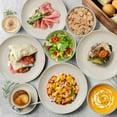 thumbnail image 7 of TINANA Wheat Straw Dinnerware Sets, Service for 6, 18 PCS Unbreakable Plastic Dinnerware, Freezer Dishwasher Safe - Beige, 7 of 7