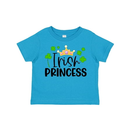 

Inktastic Irish Princess with Crown and Green Clovers Gift Toddler Toddler Girl T-Shirt