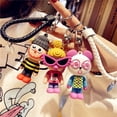 thumbnail image 2 of Llavero con gafas para mujer, muñeco bonito, llavero con forma de payaso divertido para Navidad y Año Nuevo, colgante para bolso, llavero para parque de atracciones, regalo fino, 2 of 5